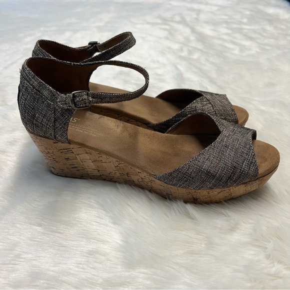 Tom’s wedge ankle‎ strap sandals - Picture 1 of 4